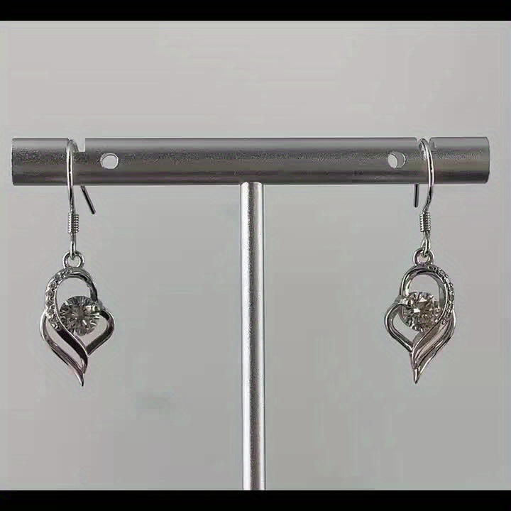 925 Silver Teardrop Earrings, Zirconia, Graduation Gift